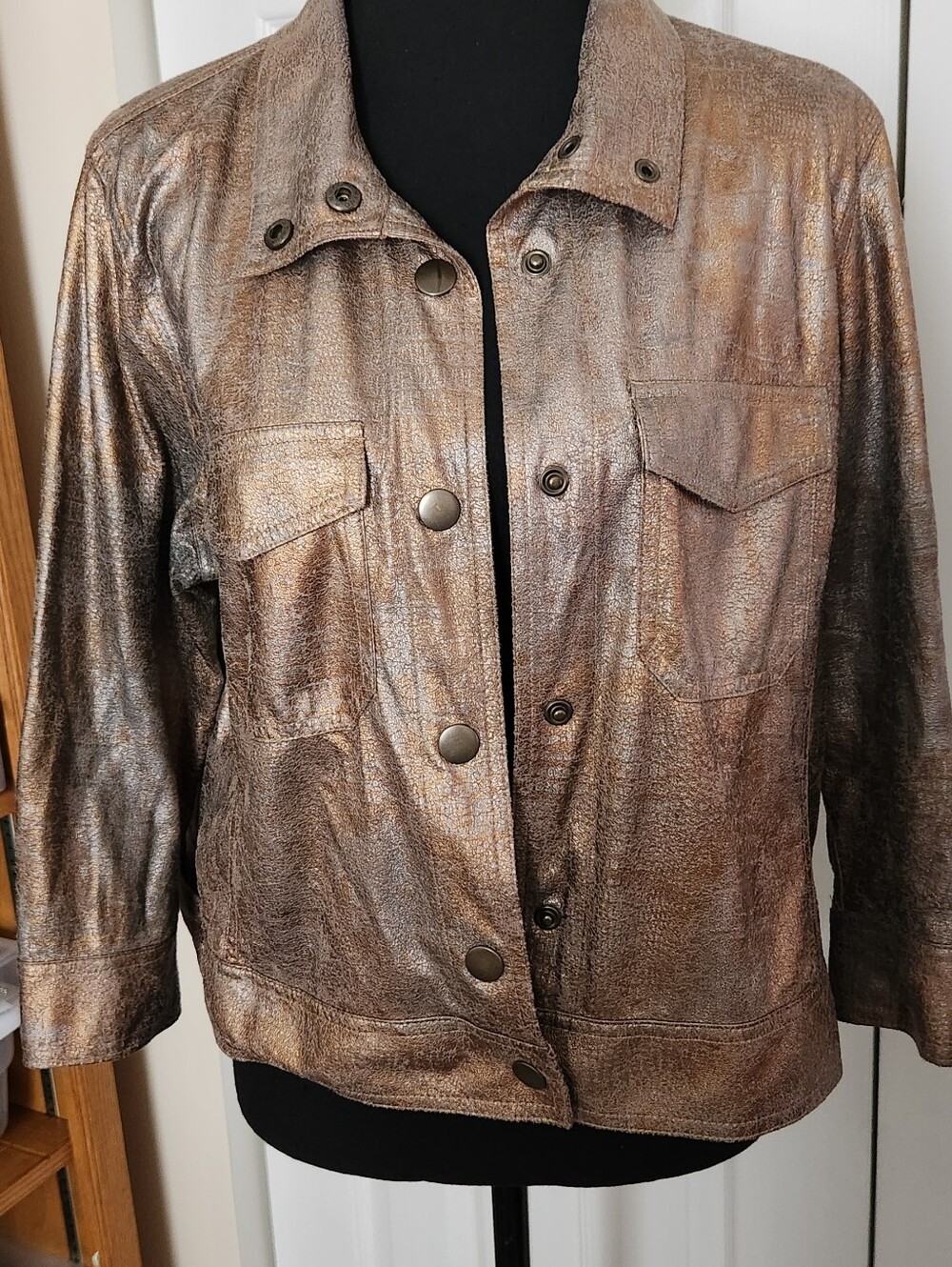 Ruby Rd. Petite Shimmering Bronze Jacket